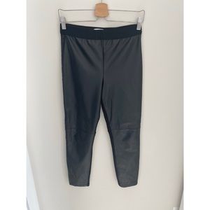Bailey‎ 44 black Faux leather moto leggings size medium